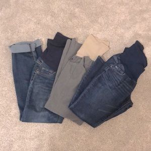 Motherhood maternity- Lot of 3 pairs of pants MED